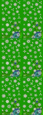 Flower eskiz arka planı. Şatafatlı bahar bahçesi dokusu. Raster illüstrasyonu. Çiçek deseni.