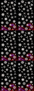 Renkli Bahar Teması eskiz kalıbı. Siyah ve nötr renklerde çiçekler. Çiçek desenli eskiz. Düz Çiçek Elementleri Tasarım Raster illüstrasyonu.