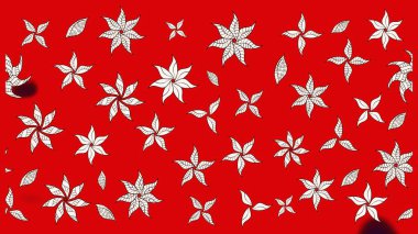 Bahar mevsimi. Kırmızı ve nötr renklerde çiçekler. Nazik romantik baskı. Tatil havası. Raster güzel bir çiçek deseni çiziyor..