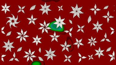 Çiçeksel elementlerle süslenmiş zarif raster dokusu. Küçük çiçekte hoş bir çiçek deseni var. Parlak çiçekli kırmızı ve nötr renkler üzerine soyut çizim deseni.