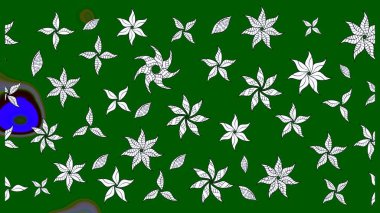 Yeşil ve nötr renklerde çiçekler. Düz Çiçek Elementleri Tasarımı. Renkli Bahar Teması eskiz kalıbı. Güzel çiçek deseni..