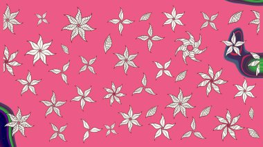 Üzerinde pembe ve nötr renkler olan çiçek desenleri çiz. Suluboya tarzında pembe ve nötr renkte çiçekler.