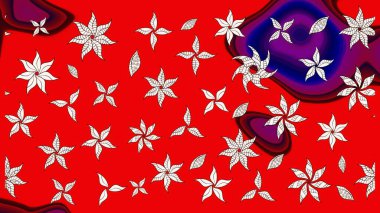 Düz Çiçek Elementleri Tasarımı. Renkli Bahar Teması eskiz kalıbı. Çiçekli eskiz arkaplanı. Çocuk stili.