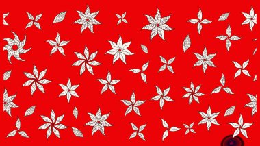 Suluboya çizim kalıbı. Çiçekler kırmızı ve nötr renklerde suluboya tarzında. Çiçek izi.