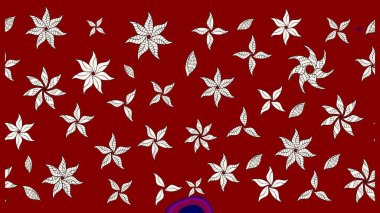 Küçük çiçekteki sevimli çiçek deseni. Güzel kumaş deseni. Güzel karalamalı çiçek desenli çizim. Raster illüstrasyonu.