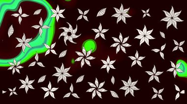 Nazik romantik baskı. Siyah ve kahverengi renkte çiçekler. Bahar mevsimi. Raster güzel bir çiçek deseni çizmiş. Tatil havası..