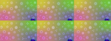 Raster Moda kumaş deseni. Çizgi çizimi kalıbı. Şirin çiçekler..