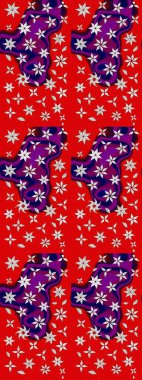 Eskiz geçmişi. Raster illüstrasyonu. Kumaş, tekstil, duvar kağıdı baskısı için. Raster. Eski usul. Tomurcukları çiçekli sevimli çiçek deseni..