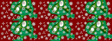 Düz Çiçek Elementleri Tasarımı. Raster güzel kumaş deseni çiziyor. Çiçek deseni. Renkli Bahar Teması çizim şablonu.