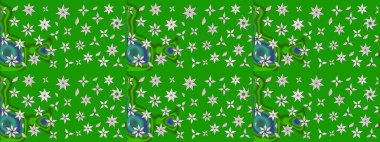 Çiçek deseni. Flower eskiz arka planı. Raster illüstrasyonu. Şatafatlı bahar bahçesi dokusu.