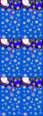 Raster deseni. Küçük çiçekte güzel bir çiçek deseni var. Çiçekli çiçek deseni, suluboya..