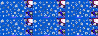 Nazik, sevimli çiçek arkaplanı. Çiçekli karalama şeklinde Raster çiçek deseni. Mavi ve nötr renkte çiçekler.