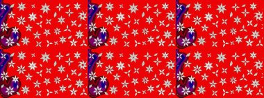 Çiçek arkaplan. Çiçek kompozisyonu. Raster deseni. Doğa. Küçük çiçekte güzel bir desen var. Çiçek kolajı. - kırmızı ve nötr çiçekler.