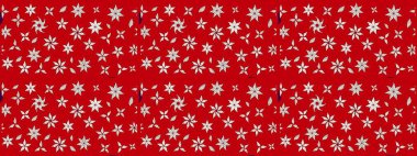 Raster düz çiçek çizim deseni. Kırmızı ve nötr renklerde çiçekler. Tasarım hediye paketi, tebrik kartları, posterler ve afiş tasarımı.