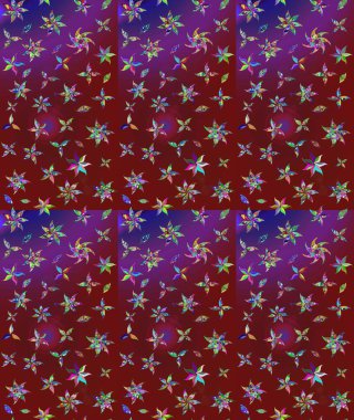 Küçük çiçekteki sevimli çiçek deseni. Kırmızı renkte çiçekler.