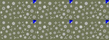 Çiçeksel fantezi tasarımı ve parlak bir arka plan çizimi. Renkli Bahar Teması eskiz kalıbı. Düz Çiçek Elementleri Tasarımı.