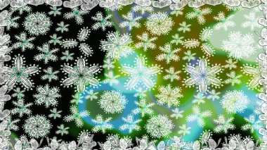 Yeşil renkli çiçekler. Küçük çiçekte sevimli çiçek deseni var..