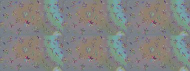 Raster illüstrasyonu. El çizimi. Çiçekli, yapraklı, çiçek desenli çizim..