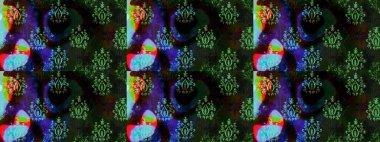 Küçük renkli çiçekler. Moda baskıları için zarif bir şablon. Robot resim. Motley illüstrasyonu. Çiçekli yaz çiçekleri. Küçük çiçekte şirin desenler.