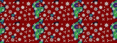 Bahar çiçekleriyle güzel bir çiçek deseni çizmişsin. Güzel kumaş deseni. Raster illüstrasyonu.