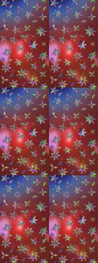 Zarif, parlak ve eskiz kahverengi ve kırmızı çiçek desenli tasarım. Sabıka baskıları, bebek kıyafetleri, duvar kâğıtları, paket kutuları vb..