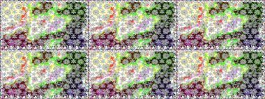 Raster düz çiçekleri pürüzsüz desen. Gri renkli çiçekler. Tasarım hediye paketi, tebrik kartları, posterler ve afiş tasarımı.