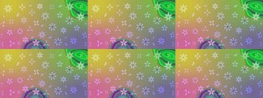 Raster çiçek desenli çiçek deseni, yapraklar, dekoratif elementler, sıçrama, lekeler, el çizimi kontur çizgileri ve Doodle çizim stili, grafik raster çizim çizimi.