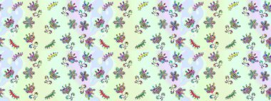 Kar Taneleri Karalamaları. El çizimi Noel Raster illüstrasyonu. Yeni Yıl Dekoratif Kar Taneleri Arkaplanı.