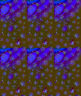 Renkli Yaz Temalı eskiz kalıbı. Raster Illustrasyon 'daki Çiçek Deseni' nin son moda çizimi. Güzel kumaş deseni. Düz Çiçek Elementleri Tasarımı.