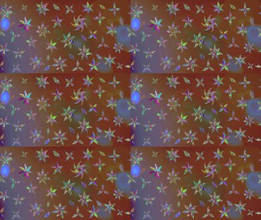 Çiçekli çiçek deseni, suluboya. Raster deseni. Küçük çiçekte güzel bir çiçek deseni..