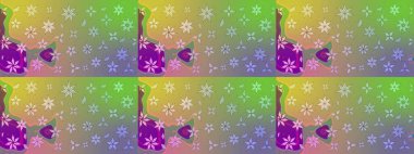 Çiçekli çiçek deseni, suluboya. Tarafsız renklerde çiçekler. Renkli Bahar Teması eskiz kalıbı. Düz Çiçek Elementleri Tasarım Raster illüstrasyonu.