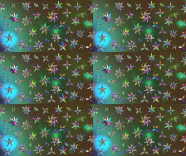 Raster Yumuşak kumaş deseni. Raster çiçek izi. Klasik taslak çizimi. Çiçek yeşili çizim deseni.