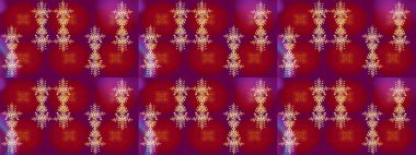 Kar tanesi rengarenk desen. Kar taneleri deseni. Raster illüstrasyonu. Soyut kar taneleri arkaplanda izole edilmiş düz dizayn. Raster kar taneleri arkaplanı.