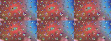 Raster - stok. Suluboya, elle çizilmiş. Eskiz arkaplan modeli. Vadinin çiçekleri kahverengi renklerde.