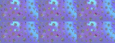 Düz Çiçek Elementleri Tasarımı. Modaya uygun kumaş deseni. Sevimli çiçek raster deseni. Renkli Yaz Teması çizim şablonu.