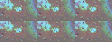 Şatafatlı bahar bahçesi dokusu. Raster illüstrasyonu. Çiçek deseni. Çiçek çizimi arkaplanı.