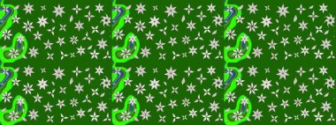 Çiçekli çiçek deseni, suluboya. Raster deseni. Süslü kumaş deseni.