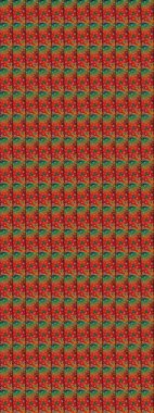 Çiçekli el çizimi çizimi deseni. Modern gelişim kırmızı raster arka plan duvar kağıdı çizimi klasik çizgili iz sürme desenli çiçekler, çiçekli süsler.