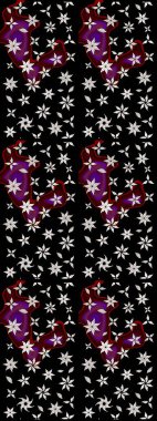 Süslü kumaş deseni. Raster deseni. Çiçekli çiçek deseni, suluboya..