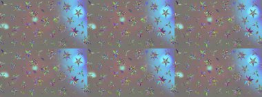 Gri renkli çiçekler. Çiçek süslemeli çizim deseni. Raster illüstrasyonu.