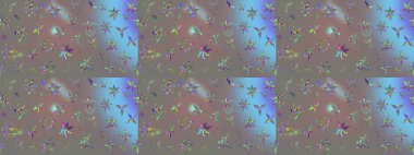 Çizim kalıbı. Ultraviyole kumaş deseni. Raster illüstrasyonu. Organik motif arkaplanı.