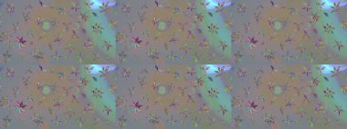 Raster deseni. Çiçekli çiçek deseni, suluboya. Küçük çiçekte güzel bir çiçek deseni..