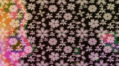 Çiçekli zambakların eskiz geçmişi. Çiçek tasarımı için inanılmaz bir kolaj cenneti tarzı. Parlak çiçekli kolaj çiçekleri siyahtır..