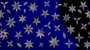 Raster illüstrasyonu. Çiçekli tebrik kartı. Doğum günü kartı ya da düğün davetiyesi. Suluboya çiçek buketi. Mavi renklerde. Çiçek arka planı.