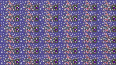 Gömlek, arka plan modelini çiz. Mor renkli çiçekler. Tropik çiçekler.