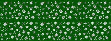 Renkli çizim kalıbı. Çiçek arkaplan. Çiçek duvar kâğıdı. Raster illüstrasyonu. Yeşil renklerde şirin tekstil.