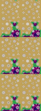 Sarı ve nötr renklerde çiçekler. Gömlek baskısı için çiçek boyası. Çiçek eskiz kalıbı geçmişi.