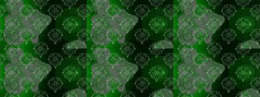 Küçük çiçekteki sevimli çiçek deseni. Yeşil, mavi ve siyah renkte çiçekler.