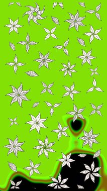 Paketleme, tekstil, duvar kâğıdı için çiçek eskizi. Yumuşak pamuk tasarımı. Klasik çiçek desenli. Raster 'ın taze dokusu. Yumuşak kiremit.