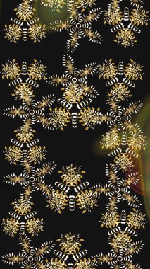 Renkli arka planda güzel kar taneleri. Raster kar taneleri deseni. Raster illüstrasyonu.